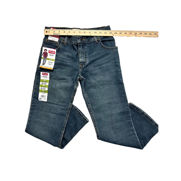 NWT Wrangler Five Star Boys Regular Adjust Waist Boot Cut Flex Comfort Jeans 10H - Picture 8 of 9